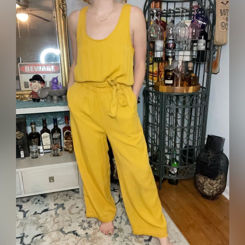 C&C California Relaxed Yellow Jumpsuit Romper
